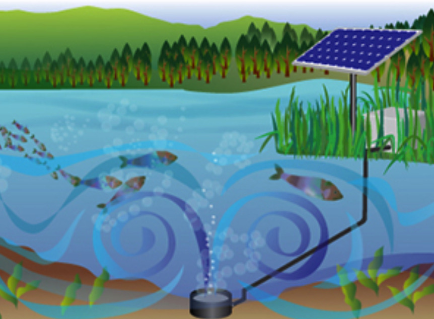 Solar Powered Aeration for your Pond or Lake