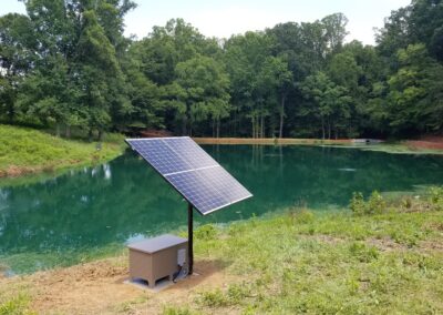 Solar Powered Aeration eliminates need for costly electrical installation