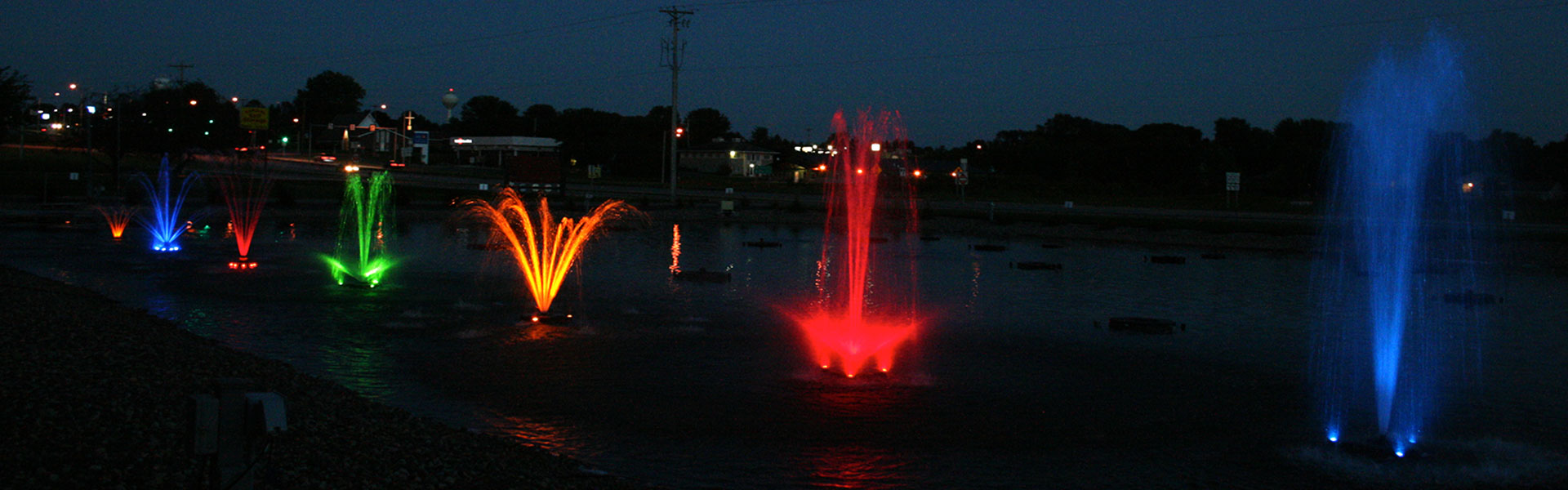 Pond and Lake Fountain Lighting