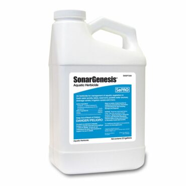 Sonar Genesis was designed to be an easier to use formulation that lasts longer in the water and provides a faster knockdown on many floating and emergent weed species.