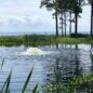 Surface Aerator in a pond