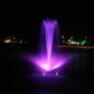 Pond Fountain with Colored Lights