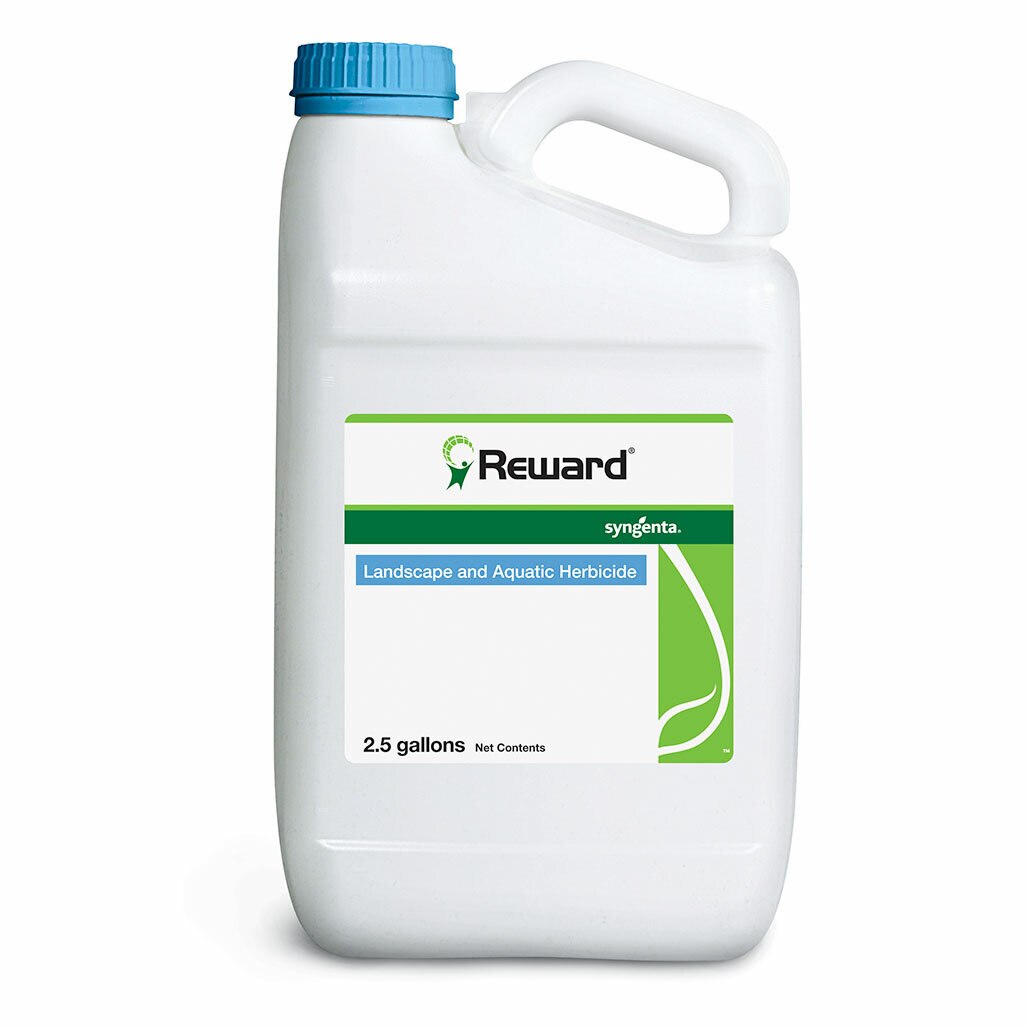 Reward is a fast acting herbicide and algaecide that desiccates plant tissue on contact. Reward stops plant photosynthesis within minutes depending on conditions.