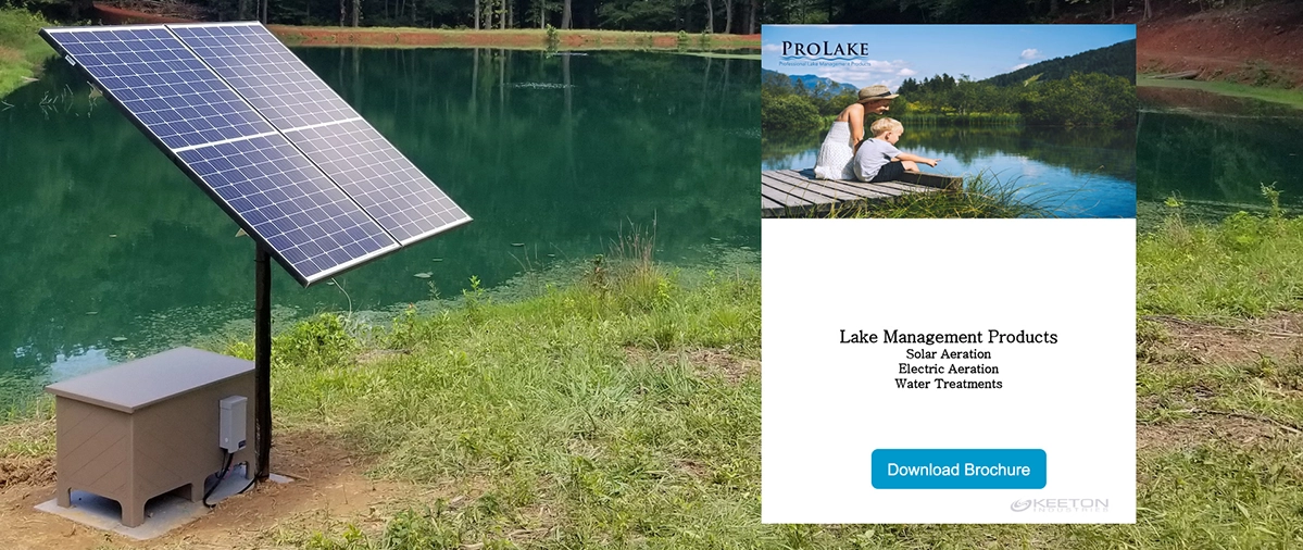 Solar Powered Aeration Systems installed by Pond Lake Management