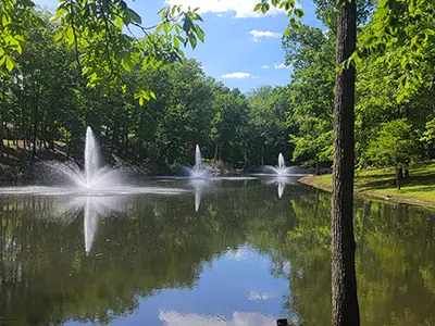 3 Fountains Three Fountains in a Pond