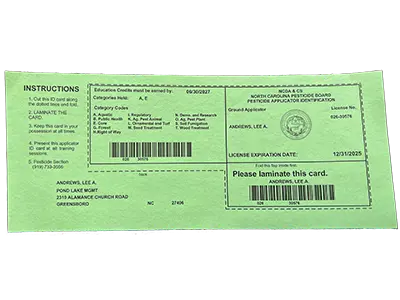 Pesticide Applicator License Pesticide Applicator Certification