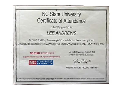 Stormwater Design Stormwater Design Certificate