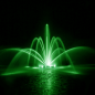 Double Arch Spray with Green Lights on a AirMax EcoSeries Pond Fountain