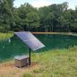 Solar aeration is perfect for any solar pond aeration or lake aeration that does not have electricity at the shoreline. Solaer® systems run off of batteries, so that means you don’t ever need electricity.