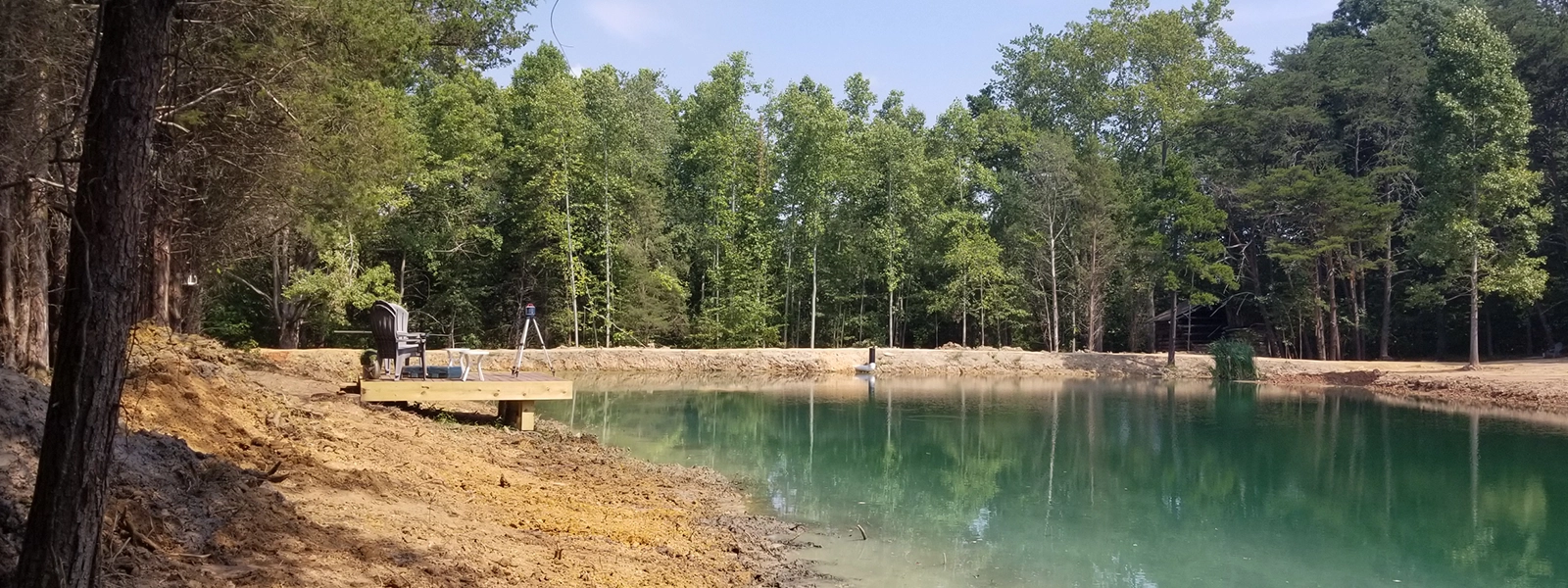 New Pond constructed by pond construction professionals