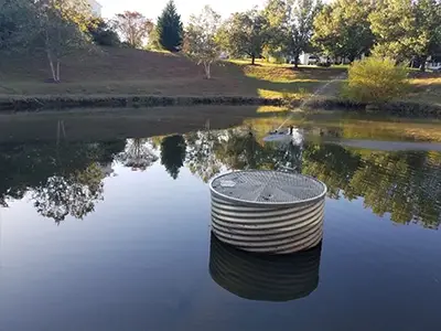 Pond with Drain